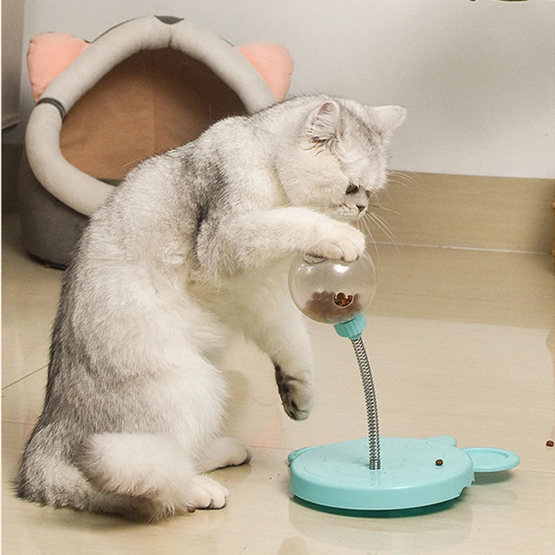 Interactive Treat Dispensing Cat Toy | Slow Feeder Puzzle Ball for Indoor Cats | Ateliove