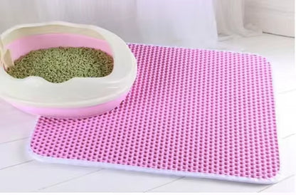 Premium Waterproof Double Layer Cat Litter Mat | Non-Slip Trapping Litter Mat | Ateliove