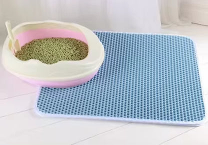 Premium Waterproof Double Layer Cat Litter Mat | Non-Slip Trapping Litter Mat | Ateliove