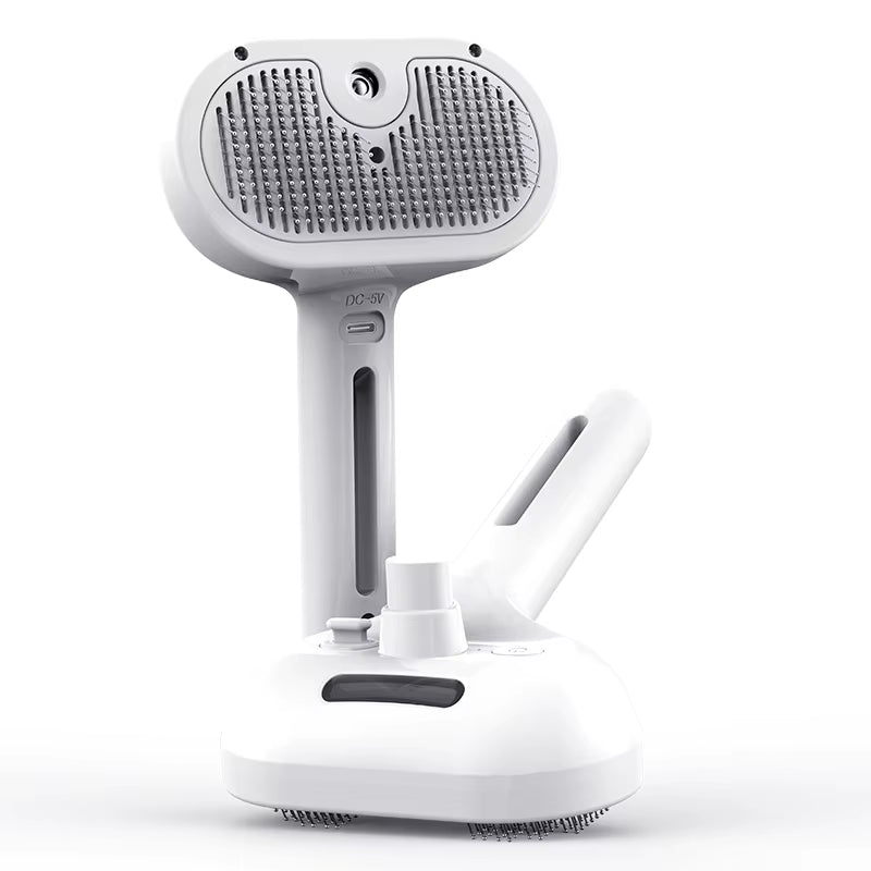 Premium Electric Pet Grooming Steam Brush | Self Cleaning Cat & Dog Hair Brush | Ateliove