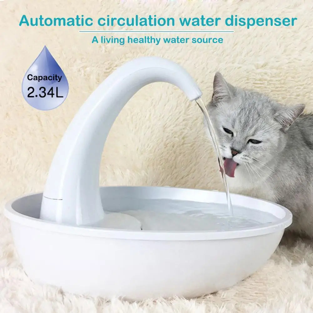Premium Swan Cat Water Fountain | Automatic Water Dispenser for Cats | Ateliove