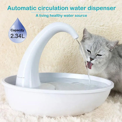 Premium Swan Cat Water Fountain | Automatic Water Dispenser for Cats | Ateliove