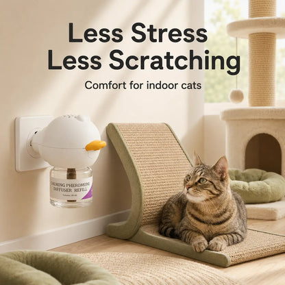 Cat Calming Pheromone Diffuser Kit with 48ml Refill for Indoor Cats | Ateliove