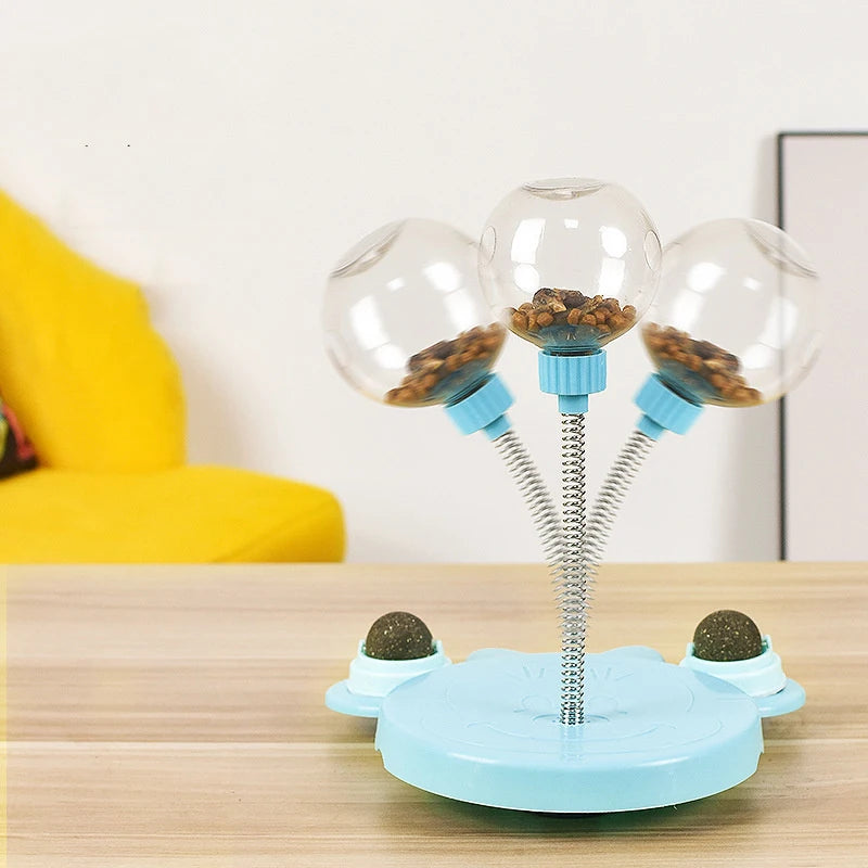 Interactive Treat Dispensing Cat Toy | Slow Feeder Puzzle Ball for Indoor Cats | Ateliove