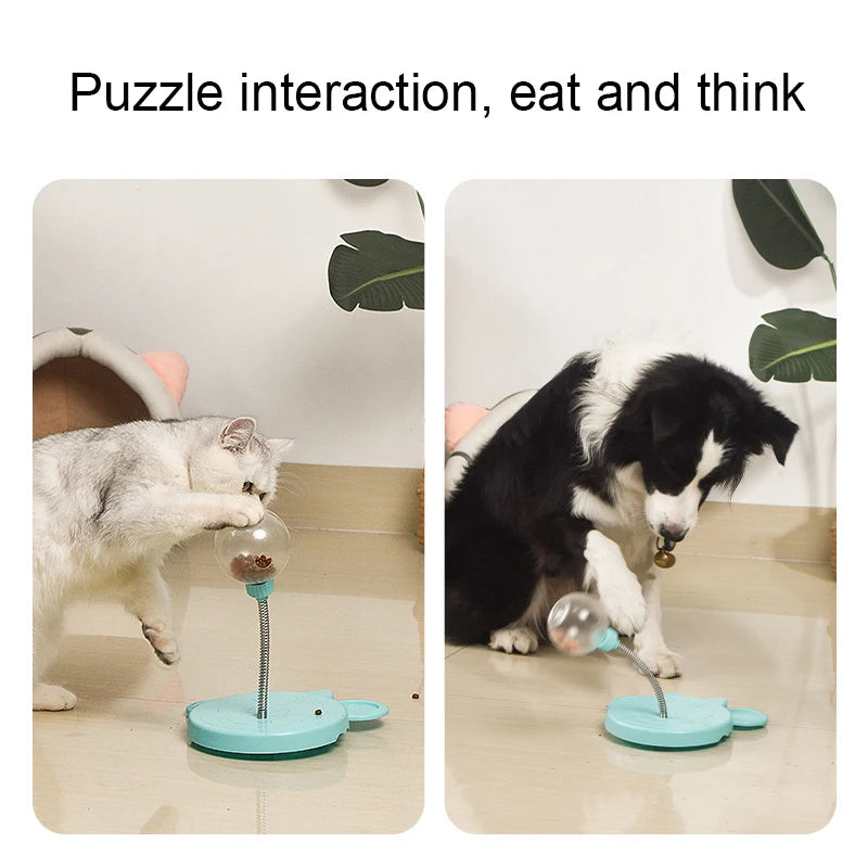 Interactive Treat Dispensing Cat Toy | Slow Feeder Puzzle Ball for Indoor Cats | Ateliove