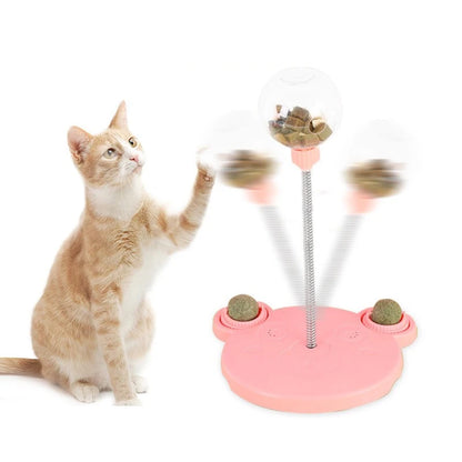 Interactive Treat Dispensing Cat Toy | Slow Feeder Puzzle Ball for Indoor Cats | Ateliove