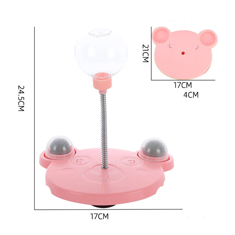 Interactive Treat Dispensing Cat Toy | Slow Feeder Puzzle Ball for Indoor Cats | Ateliove