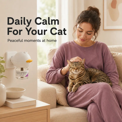 Cat Calming Pheromone Diffuser Kit with 48ml Refill for Indoor Cats | Ateliove