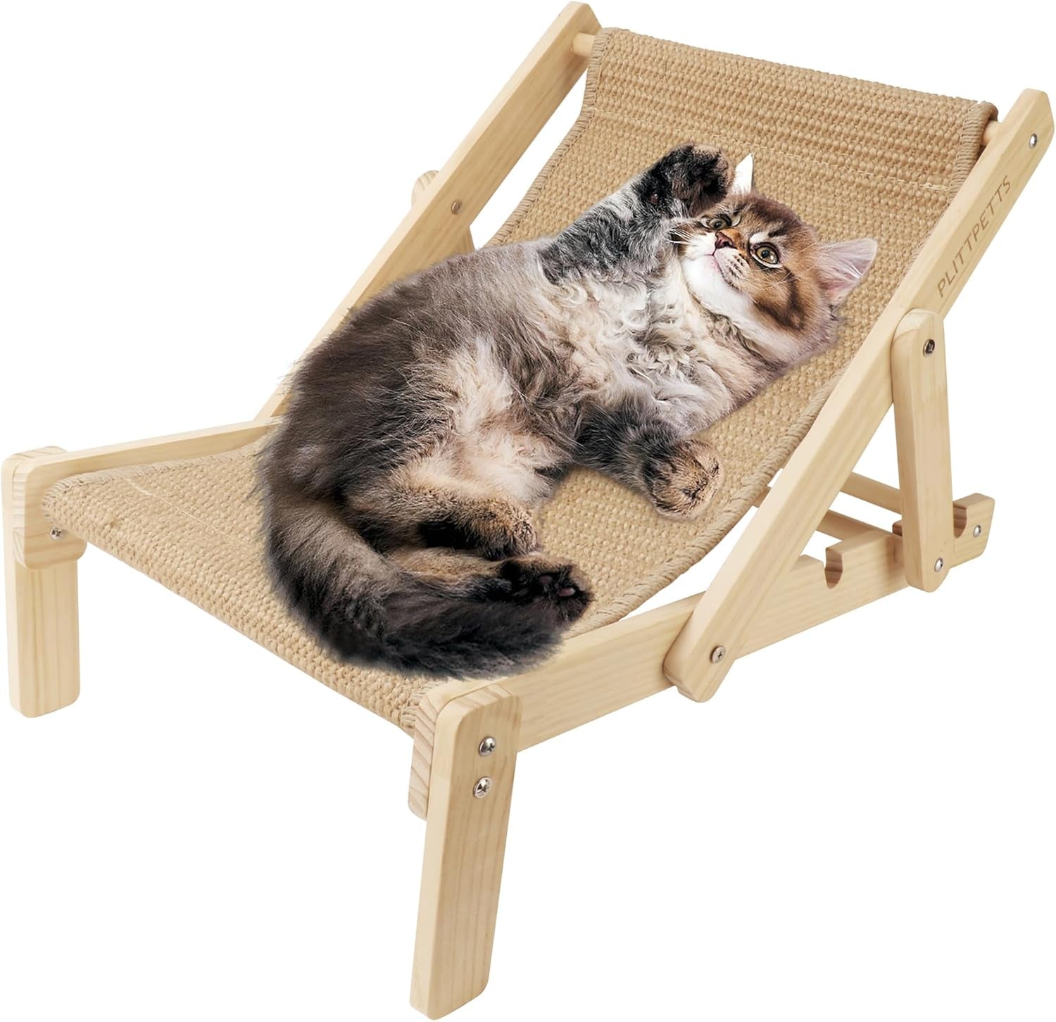 Premium Adjustable Sisal Cat Lounger | 2-in-1 Scratcher Bed | Ateliove