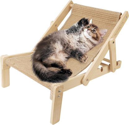 Premium Adjustable Sisal Cat Lounger | 2-in-1 Scratcher Bed | Ateliove