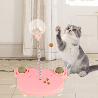 Interactive Treat Dispensing Cat Toy | Slow Feeder Puzzle Ball for Indoor Cats | Ateliove