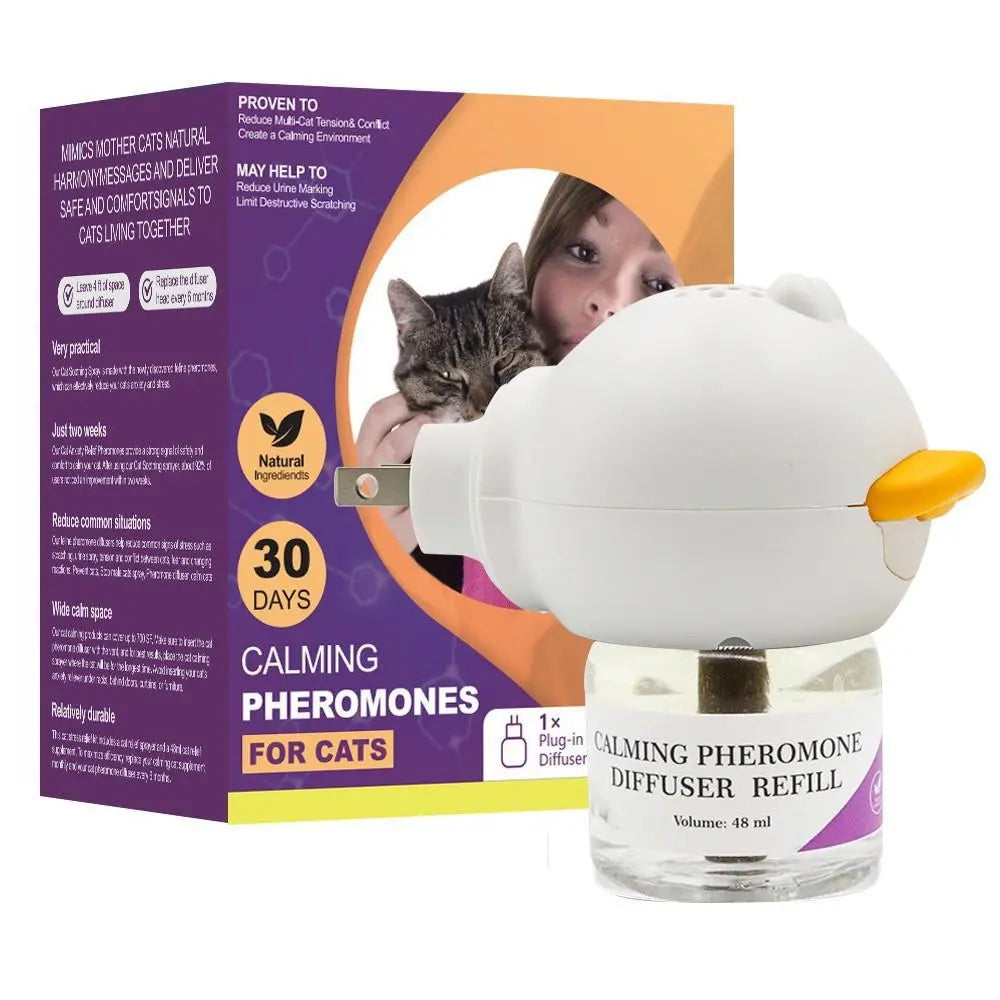 Cat Calming Pheromone Diffuser Kit with 48ml Refill for Indoor Cats | Ateliove