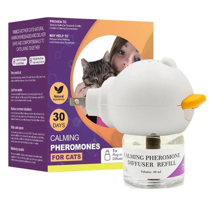 Cat Calming Pheromone Diffuser Kit with 48ml Refill for Indoor Cats | Ateliove
