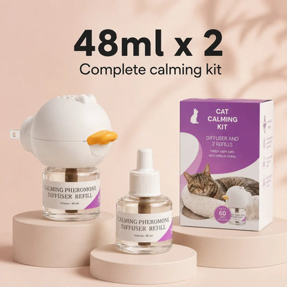 Cat Calming Pheromone Diffuser Kit with 48ml Refill for Indoor Cats | Ateliove